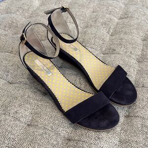 Boden navy blue suede sandals size EU 41